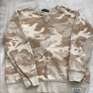 Polo by RL, Boys, Sand Camo Sweatshirt, 10/12